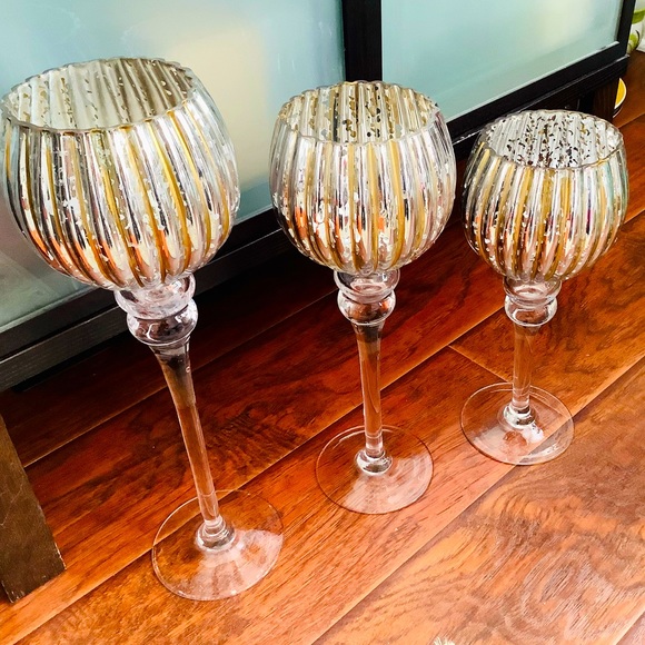 Three candle holders/ home decor 🌷🌷🌷 - Picture 1 of 10